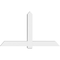 Ekena Millwork Eugene Architectural Grade PVC Gable Bracket, 72"W x 42"H x 6"D x 6"F, 14/12 Pitch GBP072X42X0606EUG00 - alternate 4